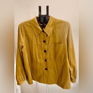 Women's Tan Button Down Shirt